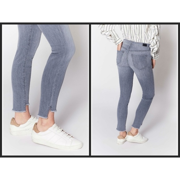 💕JOIE💕 Midrise Ankle Skinny Jean Frayed Step Hem ~ Cinder 27 NWT - Picture 4 of 6